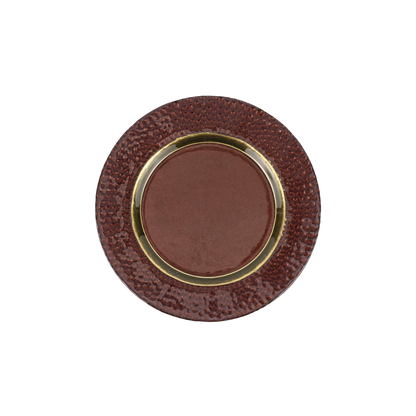 Pelli Glass Salad Plate - Brown