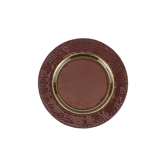 Pelli Glass Salad Plate - Brown