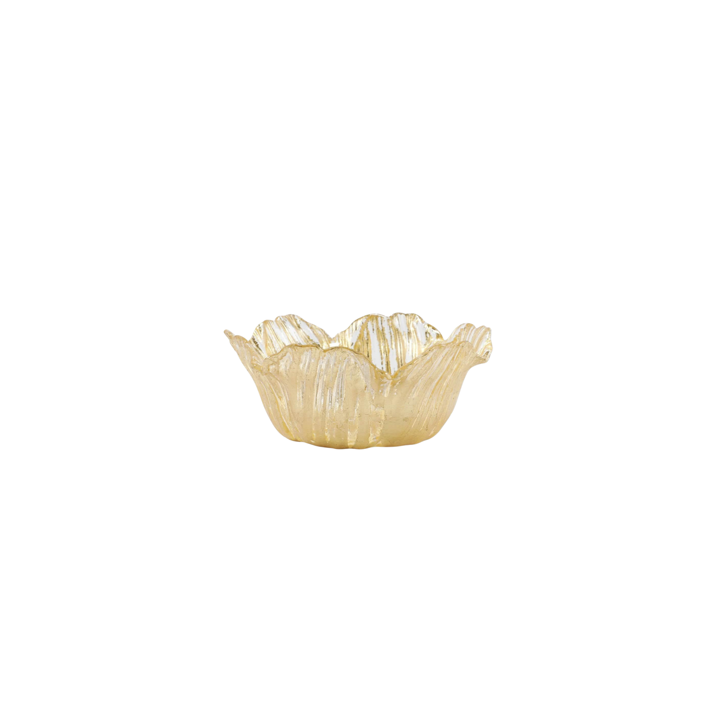 Rufolo Glass Gold Flower Small Bowl