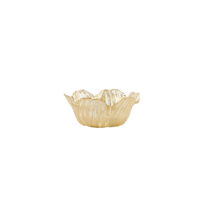 Rufolo Glass Gold Flower Small Bowl