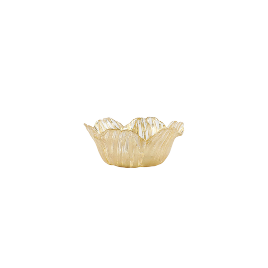 Rufolo Glass Gold Flower Small Bowl