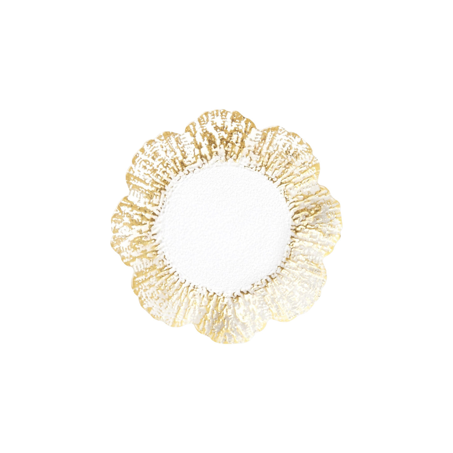 Rufolo Glass Canape Plate - Gold