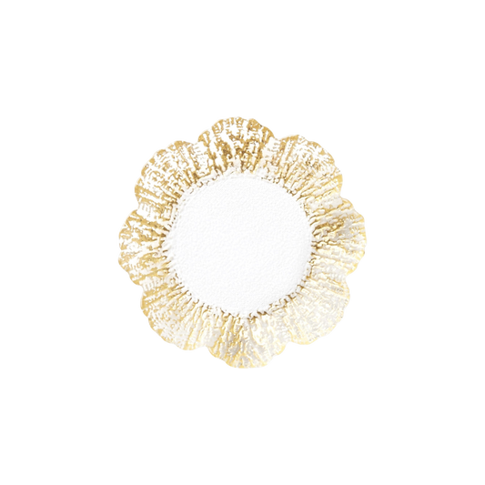 Rufolo Glass Canape Plate - Gold