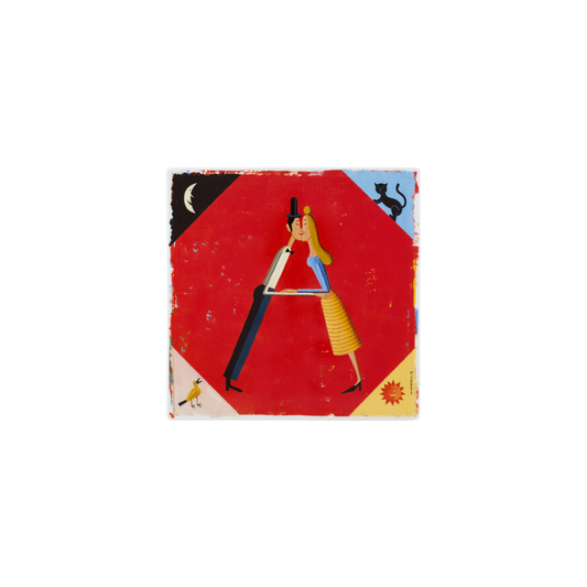 Vida Alegre - Porcelain Plaque Letter A