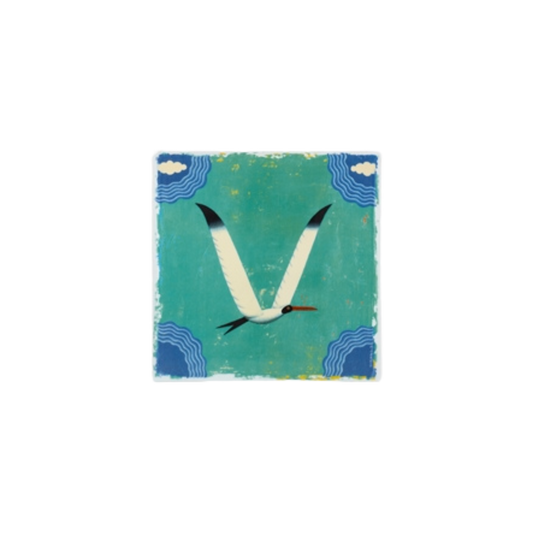 Vida Alegre - Porcelain Plaque Letter V