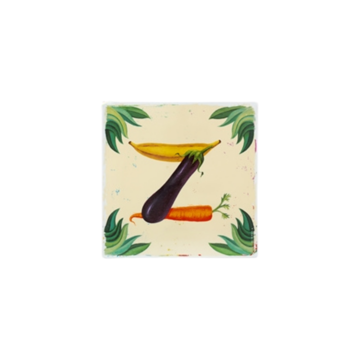 Vida Alegre - Porcelain Plaque Letter Z