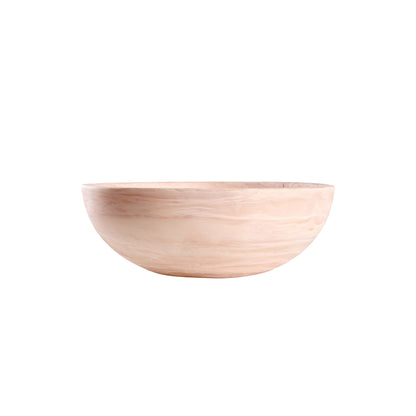 Wave Bowl Large- blush Swirl