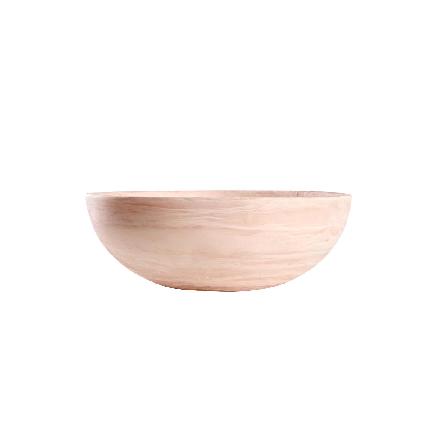 Wave Bowl Large- blush Swirl