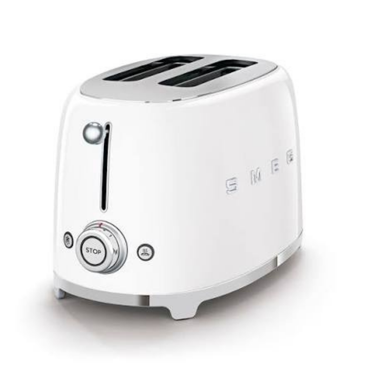 2-Slice Retro-Style Toaster - White