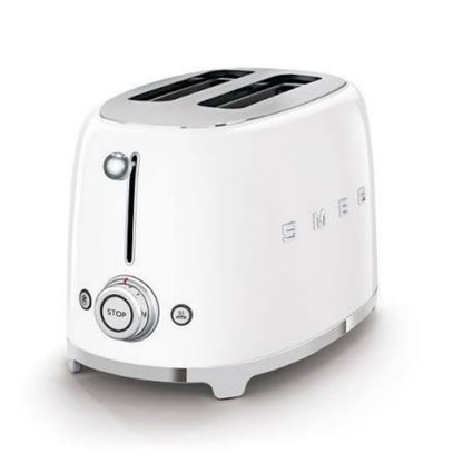 2-Slice Retro-Style Toaster - White