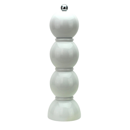 White Bobbin Salt or Pepper Mill