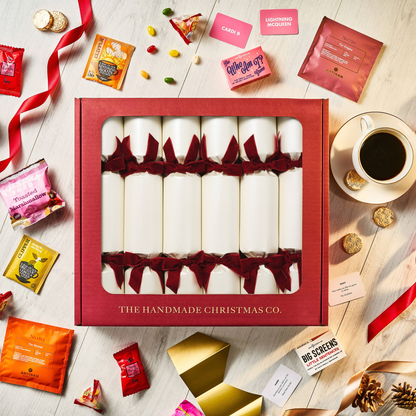 White Christmas Cracker Box - Set of 6 (Fill Your Own)