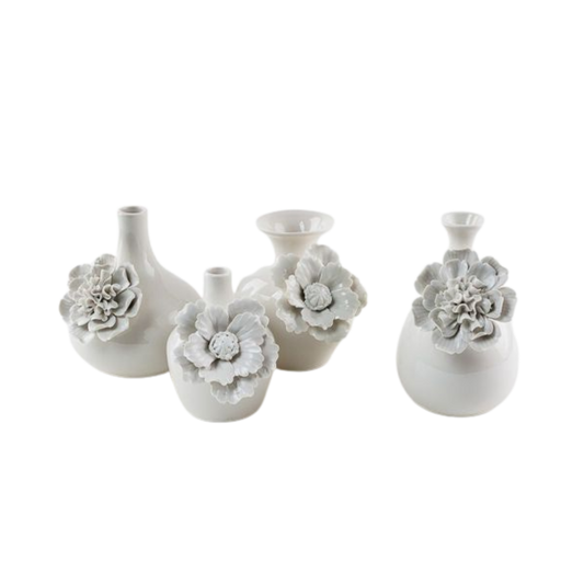 White Flower Vase