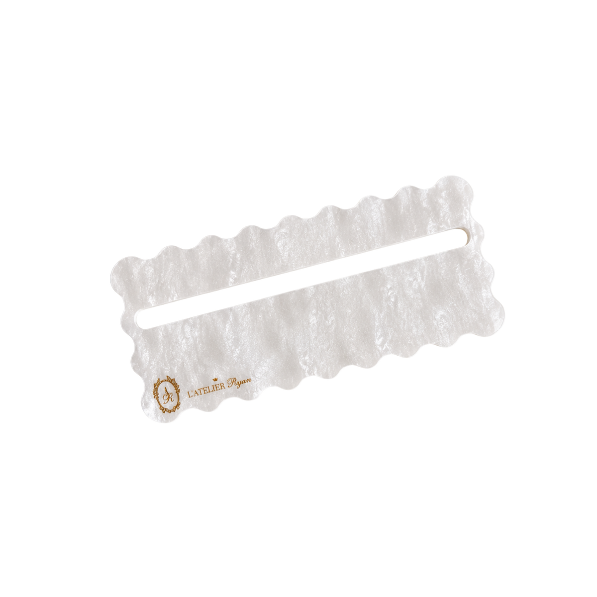 White Pearl Mahjong Line Reader with Gold