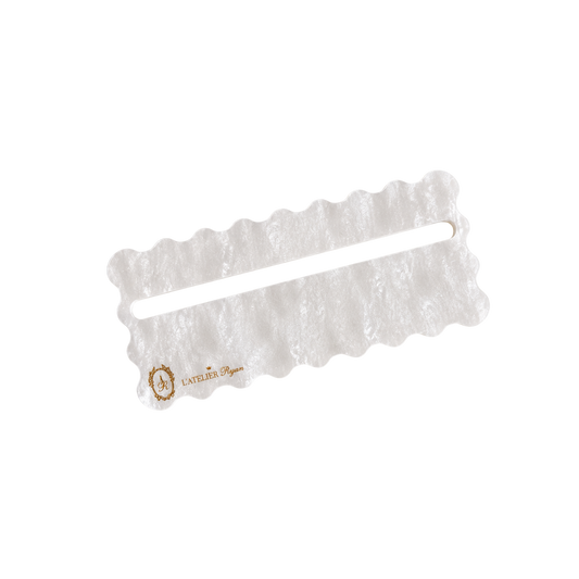 White Pearl Mahjong Line Reader with Gold