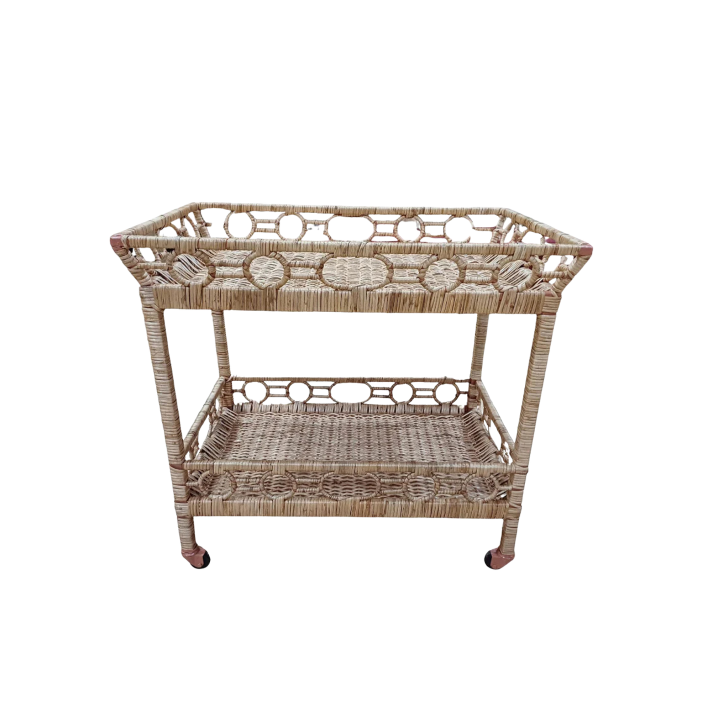 Wicker Bar Cart