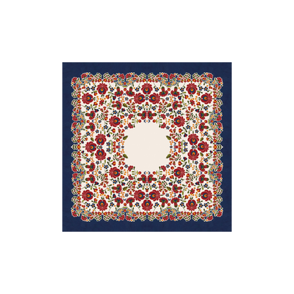 Windflower Placée Tablecloth in Bordeaux
