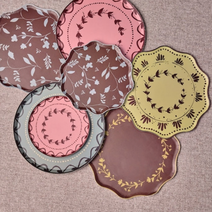 Woodland Dessert Plate Set - Bark
