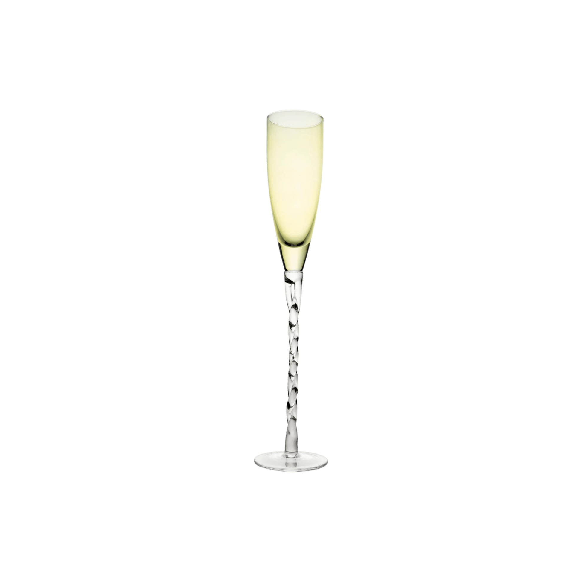 Adriana Champagne Glass in Green - Set of 4 - Hosted by Kelly Gaudreau
