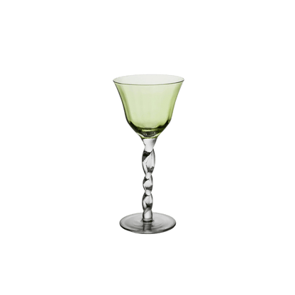 Adriana Wine Glass in Green - Set of 4 - Hosted by Kelly Gaudreau