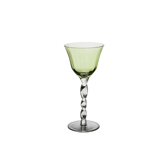 Adriana Wine Glass in Green - Set of 4 - Hosted by Kelly Gaudreau