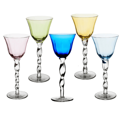 Adriana Wine Glass in Pink - Set of 4 - Hosted by Kelly Gaudreau