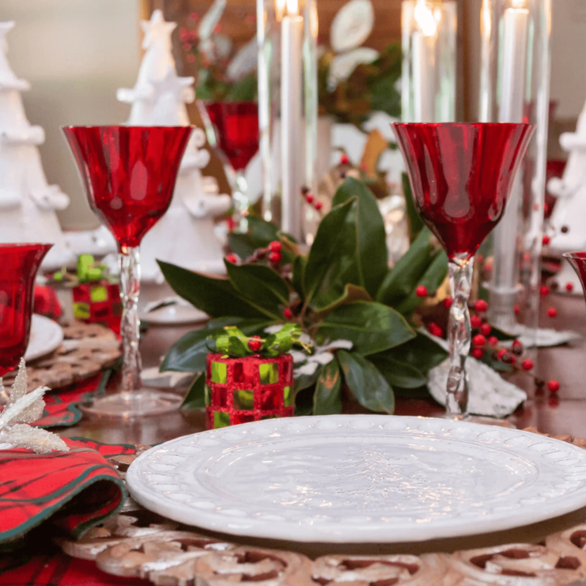 Adriana Wine Glass in Red - Set of 4 - Hosted by Kelly Gaudreau