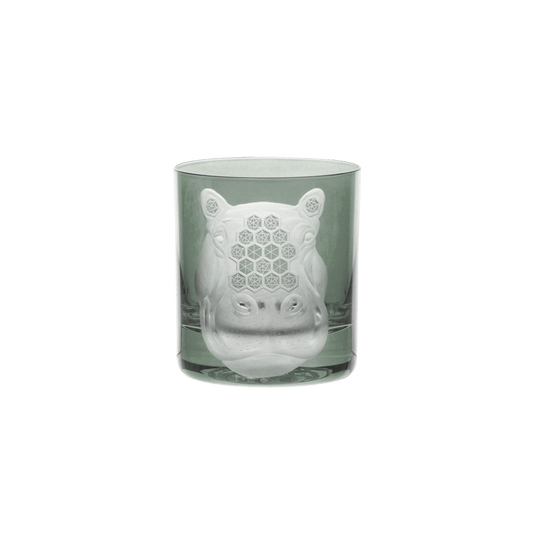 African Safari Hippopotamus Double Old Fashioned - Grey - Hosted by Kelly Gaudreau