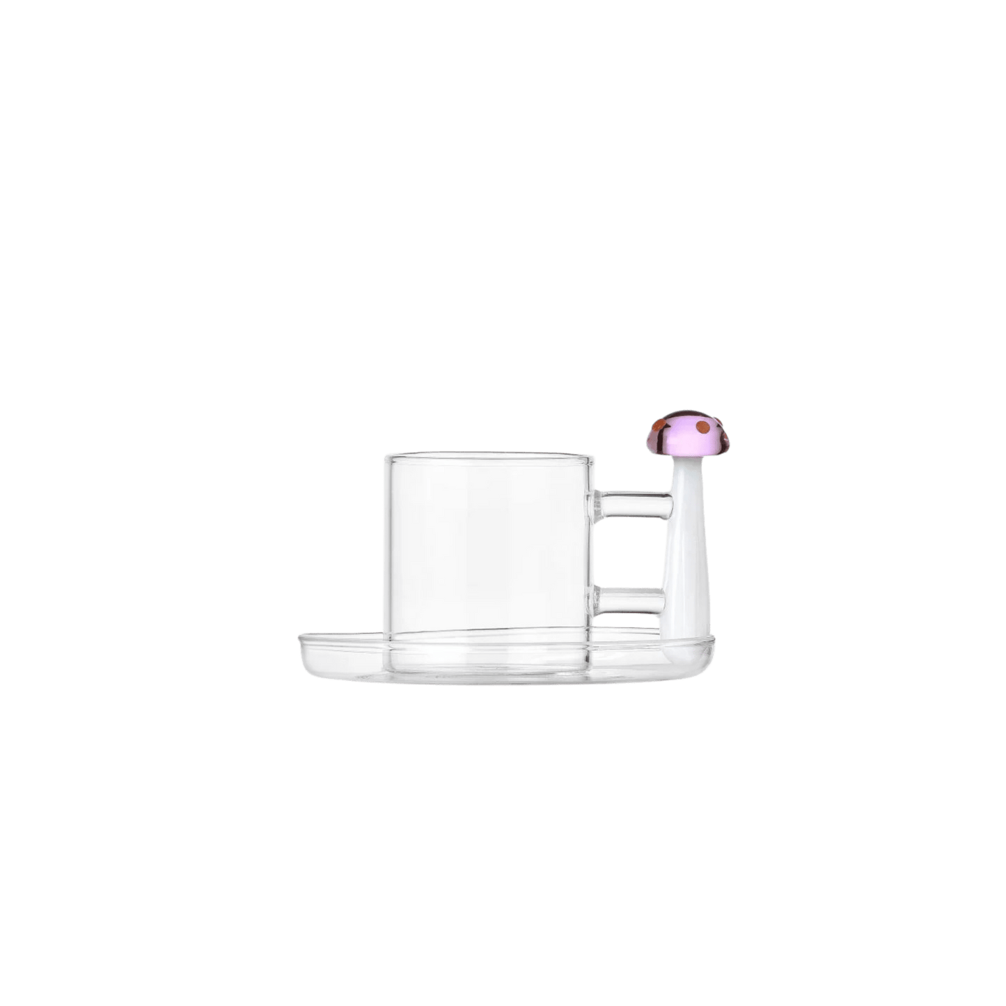 Alice Coffee Cup with Saucer and Mushroom with Dots - Hosted by Kelly Gaudreau