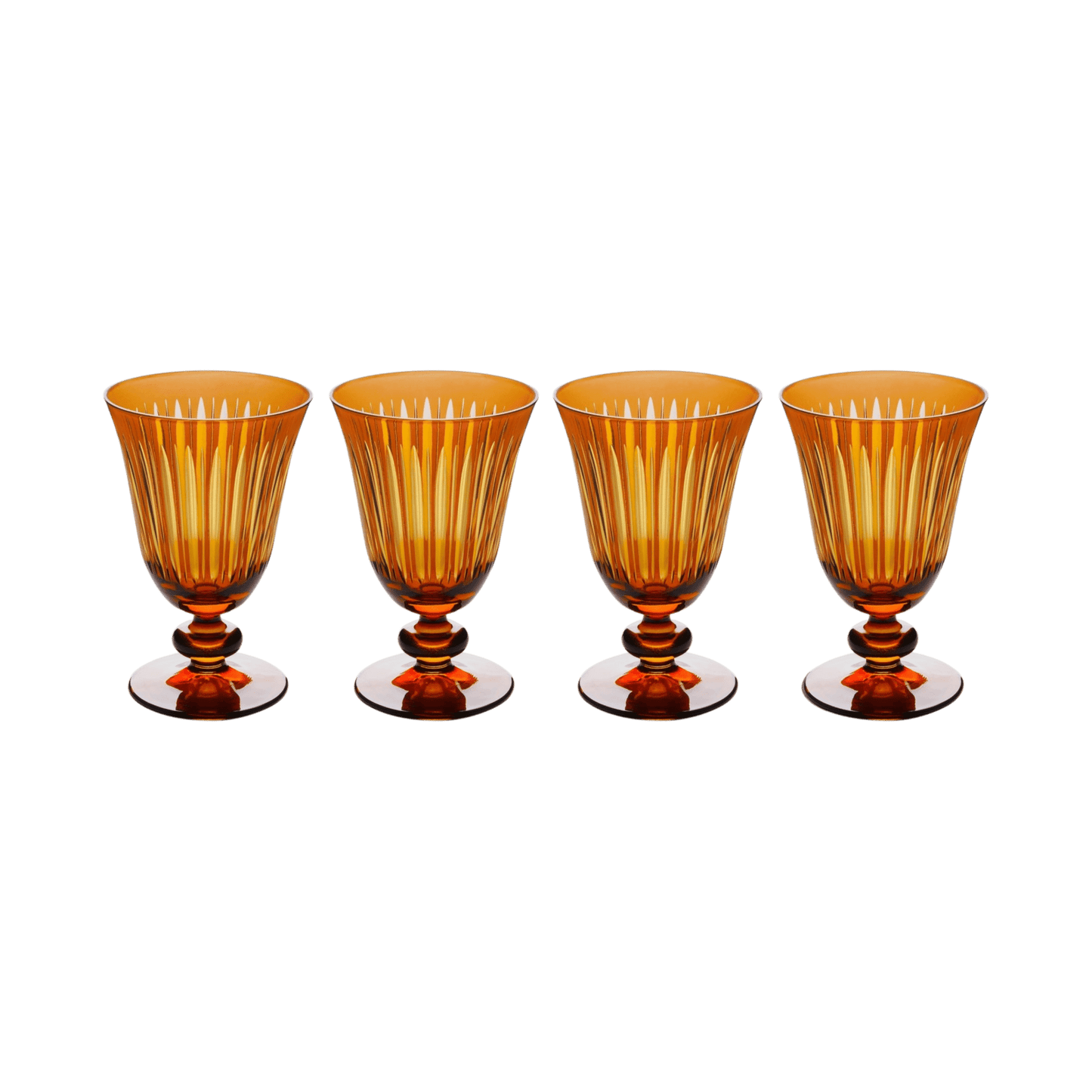 Amber Prism Wine Glasses - Set of 4 - Hosted by Kelly Gaudreau