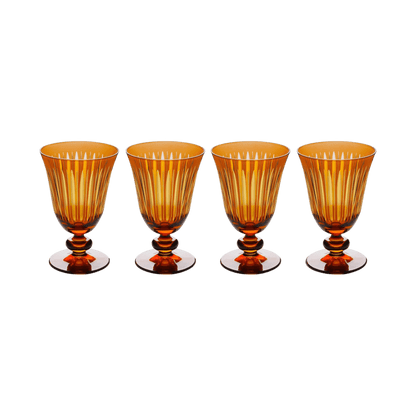 Amber Prism Wine Glasses - Set of 4 - Hosted by Kelly Gaudreau