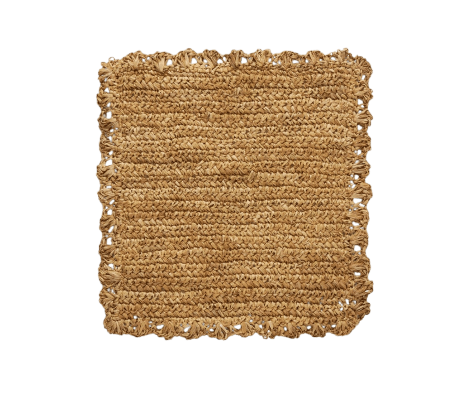 Amelia Square Placemats in Natural Sisal Set Of 4 - Hosted by Kelly Gaudreau