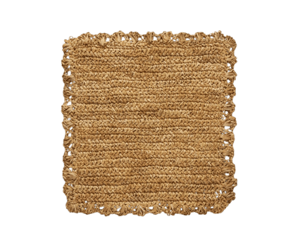 Amelia Square Placemats in Natural Sisal Set Of 4 - Hosted by Kelly Gaudreau
