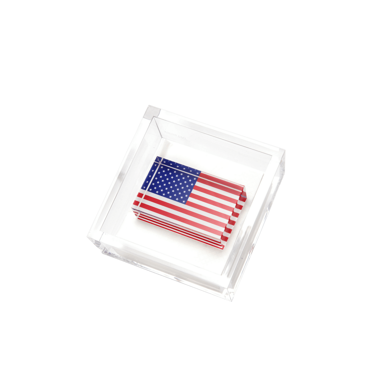American Flag Cocktail Napkin Holder - Hosted by Kelly Gaudreau