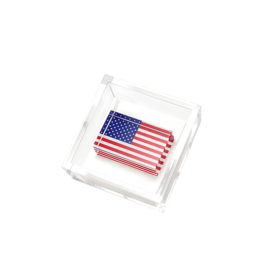 American Flag Cocktail Napkin Holder - Hosted by Kelly Gaudreau