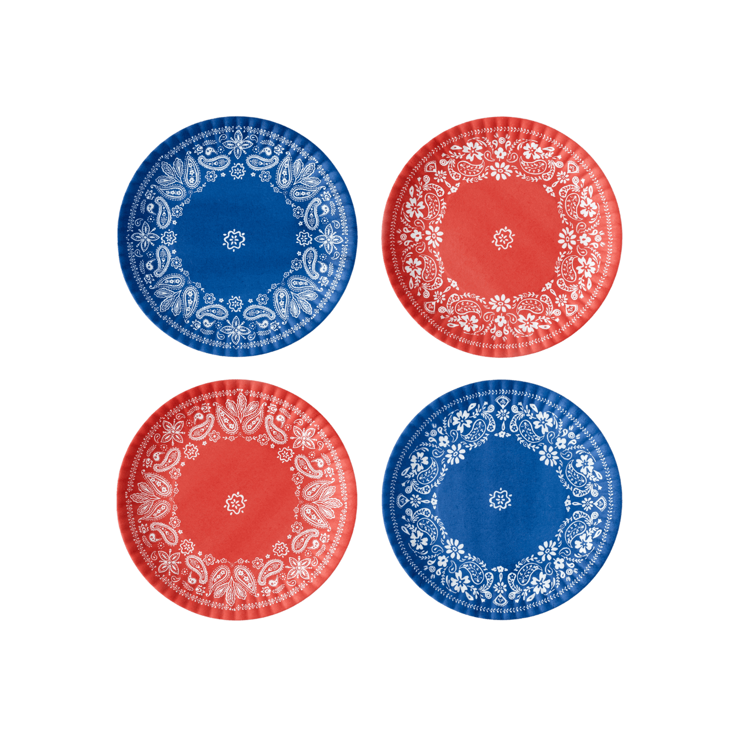 American Holiday Melamine "Paper" Plate Set of 4 - Hosted by Kelly Gaudreau