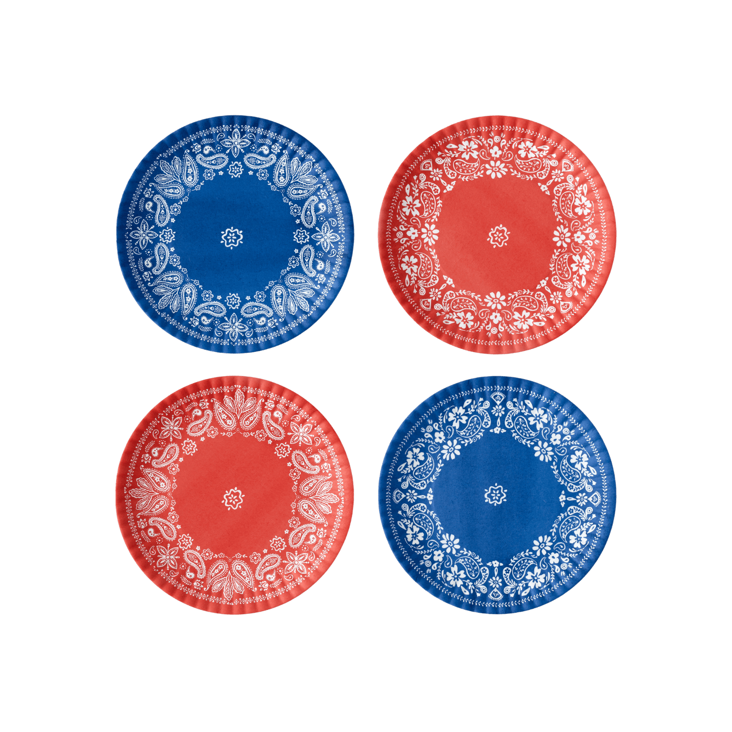 American Holiday Melamine "Paper" Plate Set of 4 - Hosted by Kelly Gaudreau