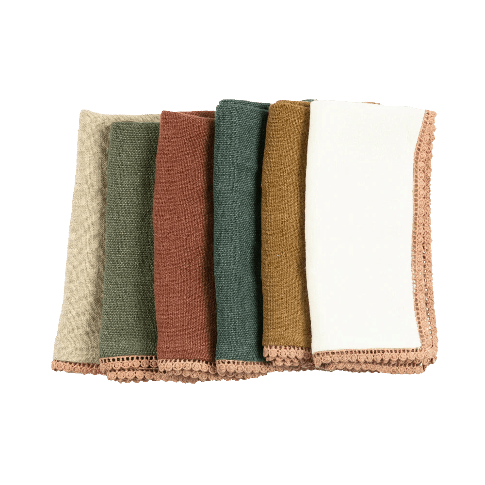 Anika Solid Table Napkin in Cream - Hosted by Kelly Gaudreau