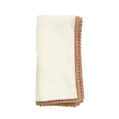 Anika Solid Table Napkin in Cream - Hosted by Kelly Gaudreau