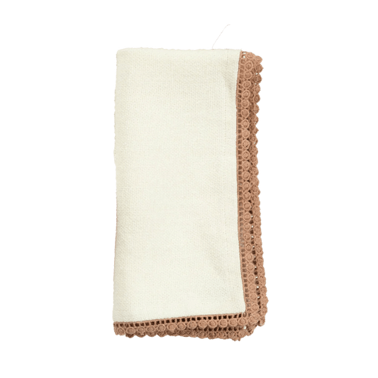Anika Solid Table Napkin in Cream - Hosted by Kelly Gaudreau