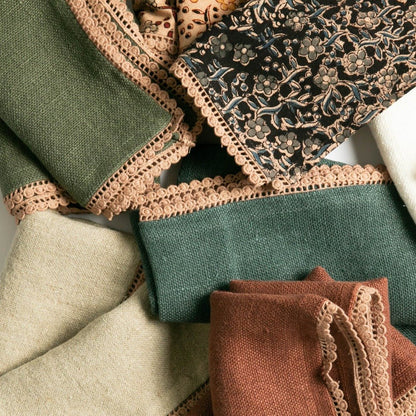 Anika Solid Table Napkin in Olive - Hosted by Kelly Gaudreau