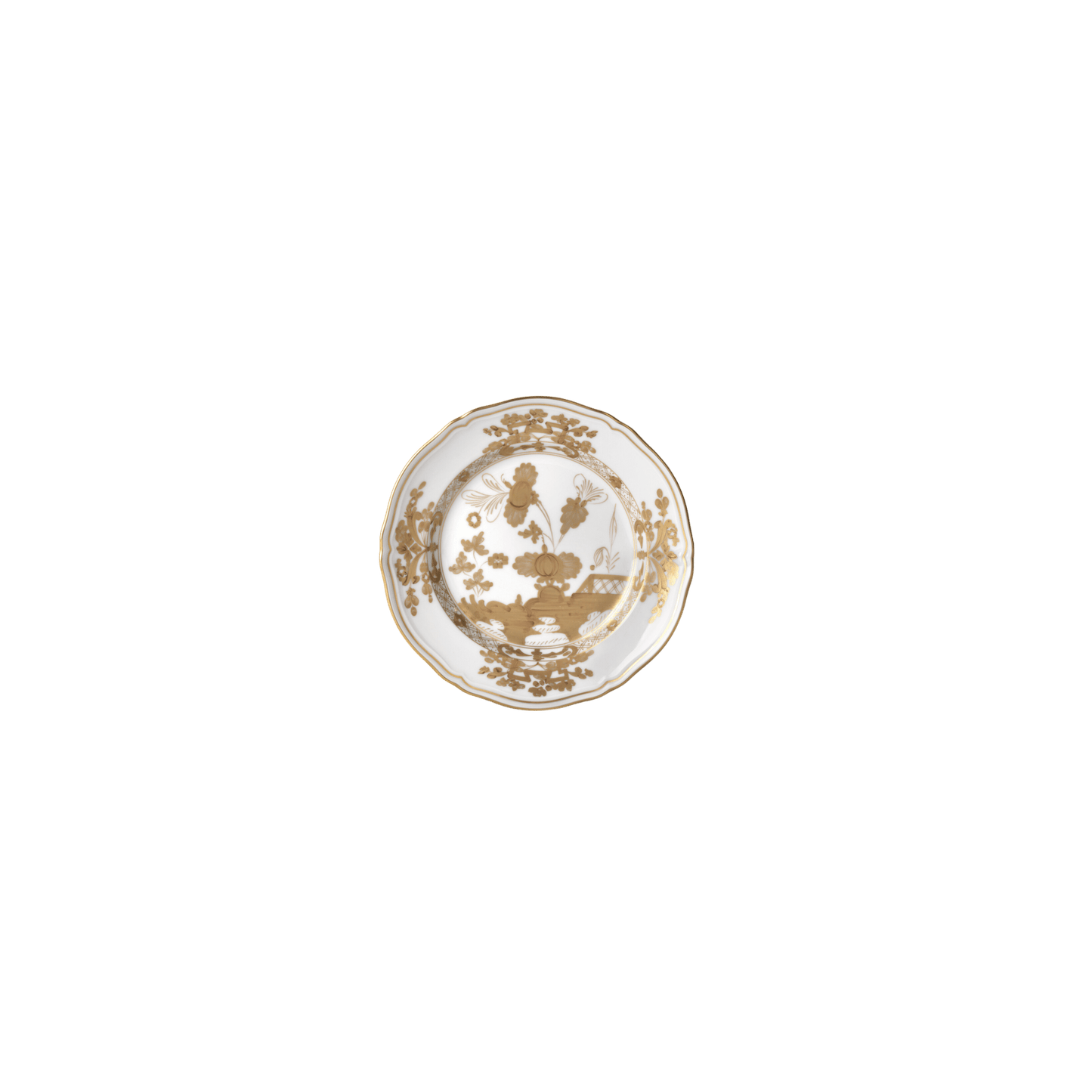 Antico Doccia Flat Dessert Plate - Aurum - Hosted by Kelly Gaudreau