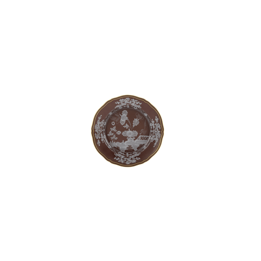 Antico Doccia Flat Dessert Plate - Castagna - Hosted by Kelly Gaudreau