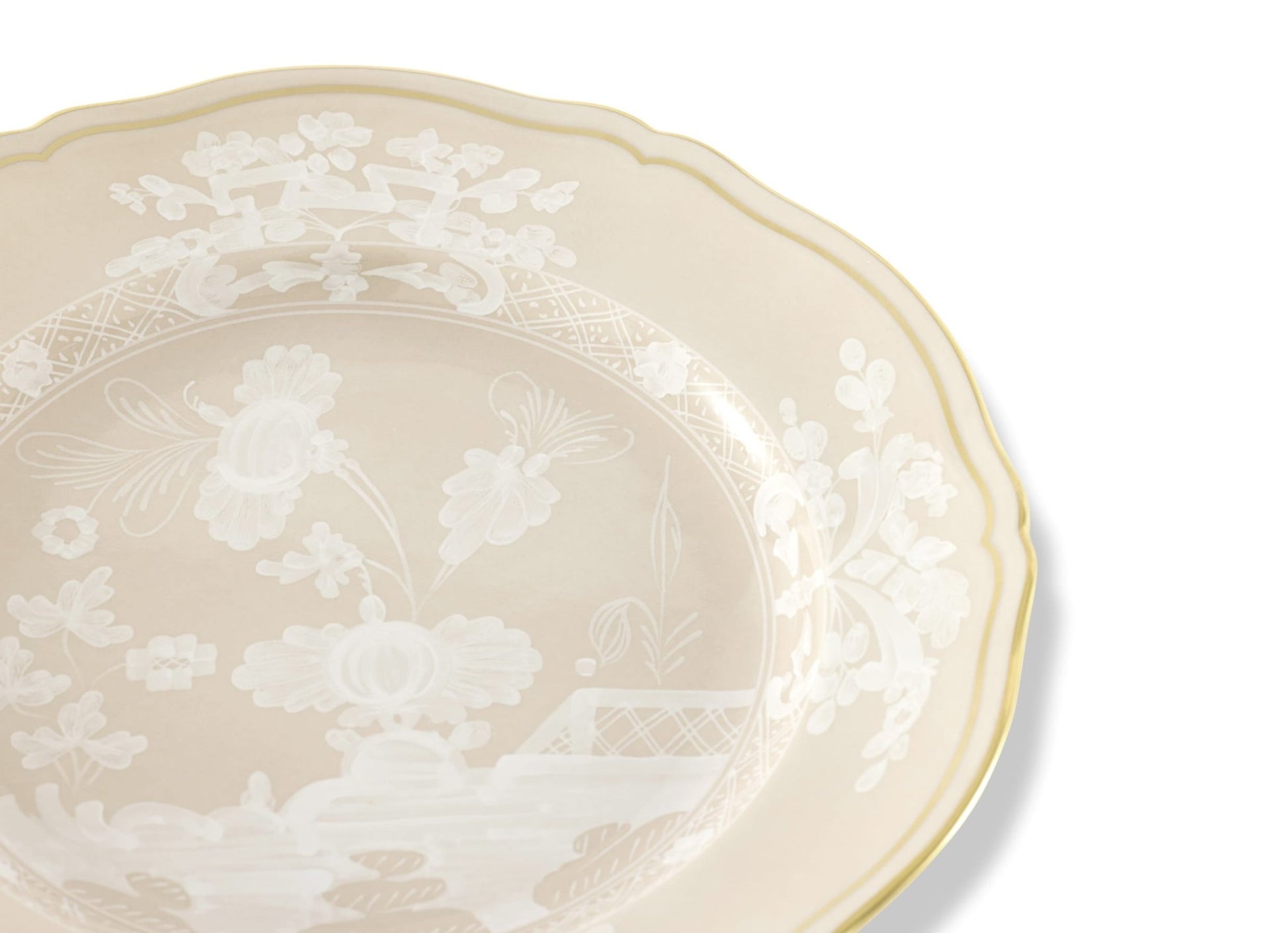 Antico Doccia Flat Dessert Plate - Meringa - Hosted by Kelly Gaudreau