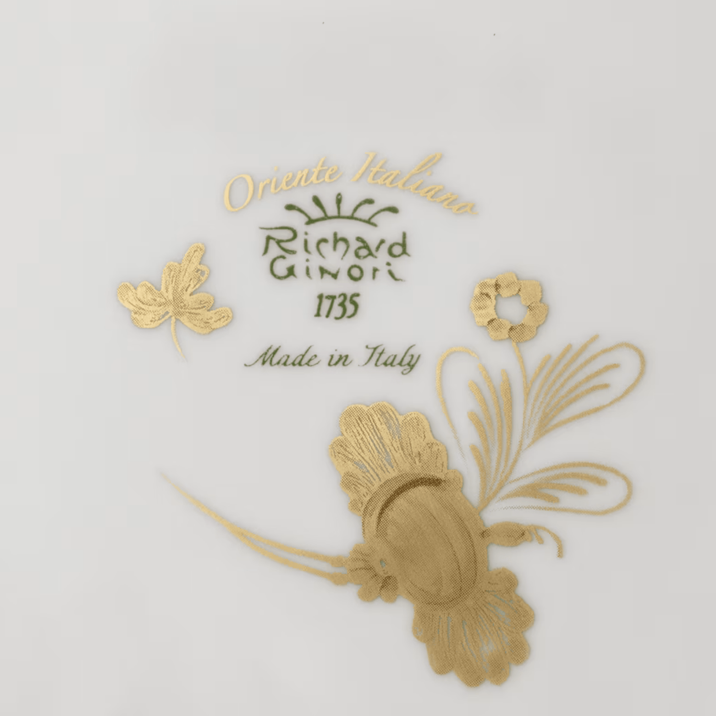 Antico Doccia Flat dinner plate - Aurum - Hosted by Kelly Gaudreau