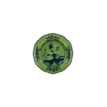 Antico Doccia Flat Dinner Plate - Malachite - Hosted by Kelly Gaudreau