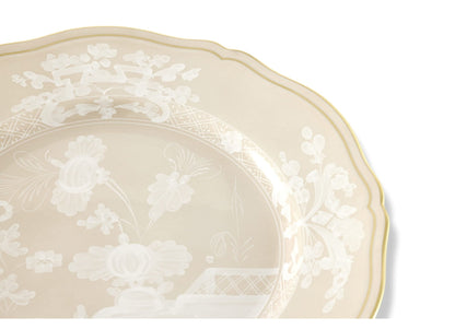 Antico Doccia Flat Dinner Plate - Meringa - Hosted by Kelly Gaudreau