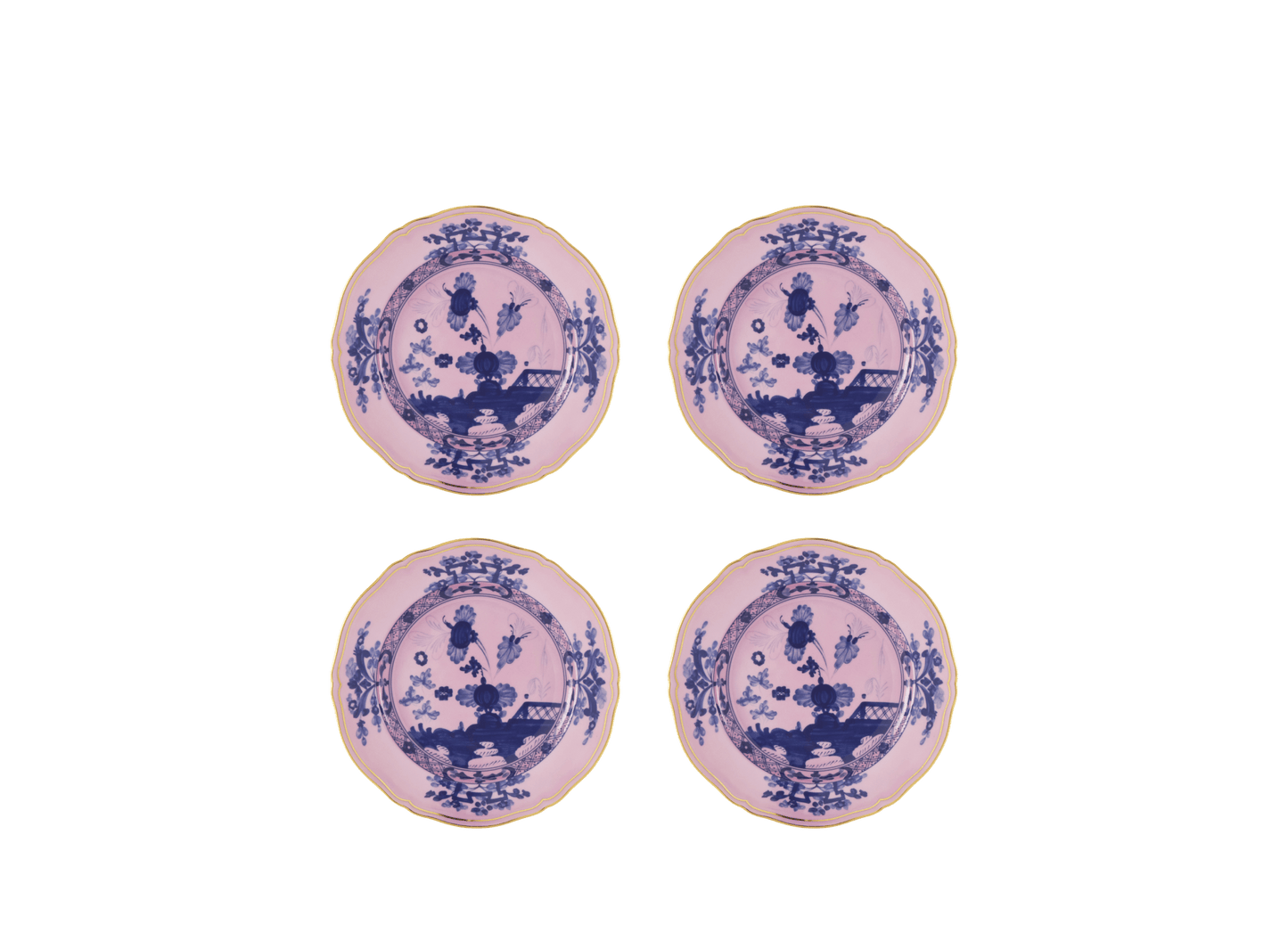 Antico Doccia Set of 4 Dessert plate - Azalea - Hosted by Kelly Gaudreau