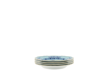 Antico Doccia Set of 4 Dessert plate - Iris - Hosted by Kelly Gaudreau