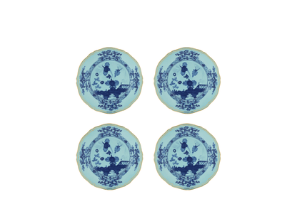 Antico Doccia Set of 4 Dessert plate - Iris - Hosted by Kelly Gaudreau